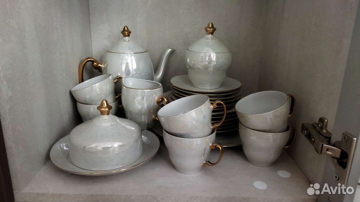 Чайный набор польский перламутровый СССР