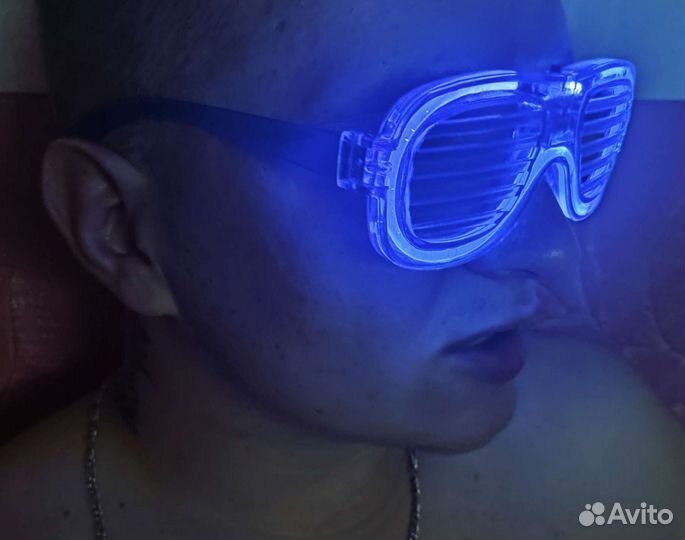 Очки, очки для тусовки, неоновые,светящиеся очки