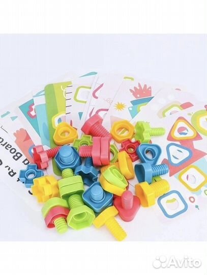 Конструктор мозайка с болтами и гайками