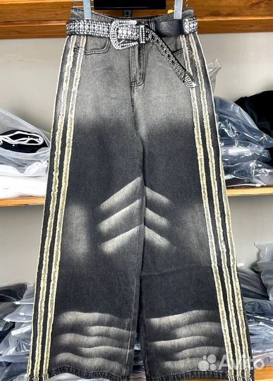 Джинсы широкие Yori sport 23FW