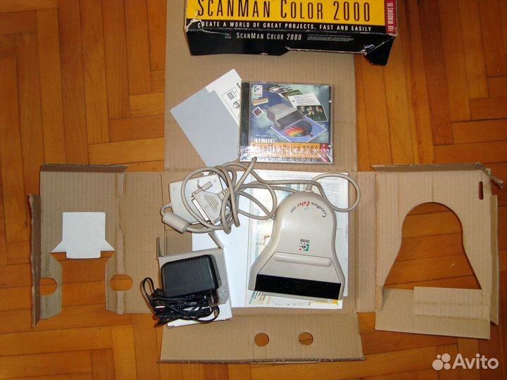 Ручной раритетный сканер Logitech Scanman 2000