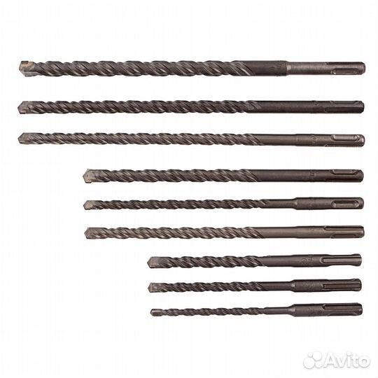 Набор буров по бетону, 6-8-10 х 160, 8-10-12 х 210
