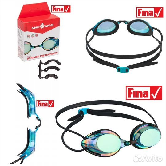 Очки для плавания Streamline/rainbow Madwave