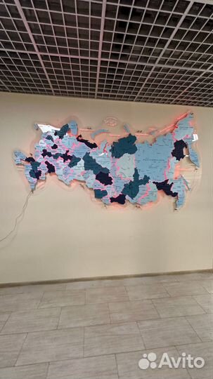 Каpтa Роccии на стену