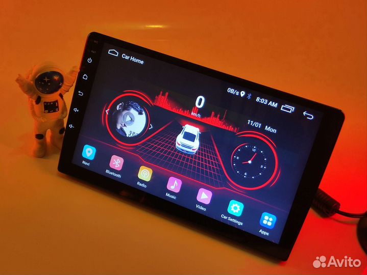 Магнитола 2 din Android, 9 дюймов