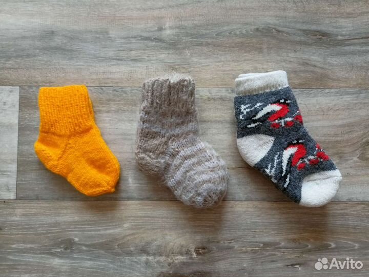 Носки детские шерстяные 10 12 14