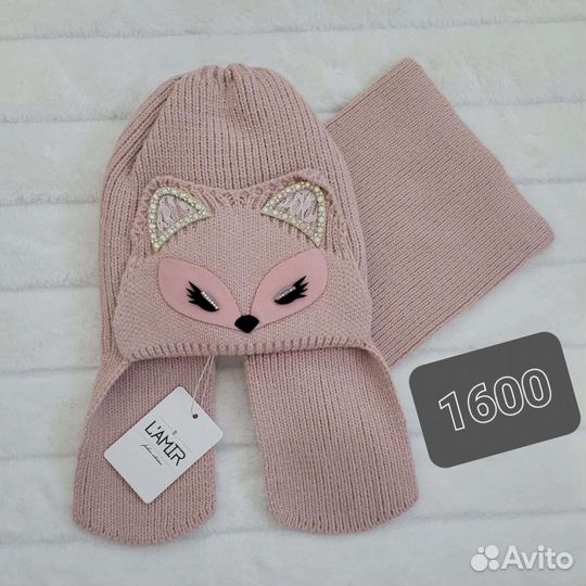 Комплект шапка и снуд