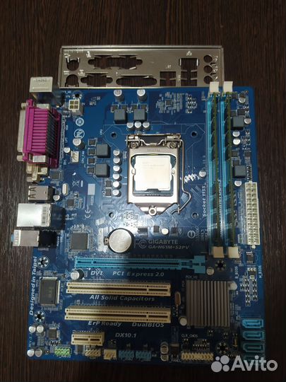 Комплект для пк,мать 1155, 1230v2(i7 3770)и 16 озу