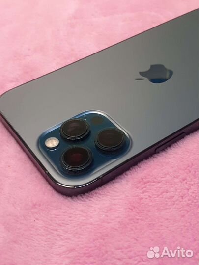 Корпус iPhone 12 Pro Max синий оригинал снятый