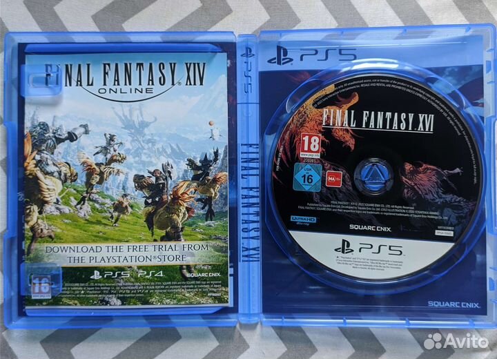 Диск Final Fantasy XVI 16 PS5 на диске