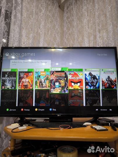 Xbox 360s+2 джойстика беспроводных