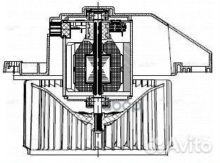 Э/вентилятор отоп. для а/м Hyundai Solaris II