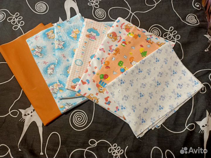 Пеленки детские пакетом бу,клеёнка