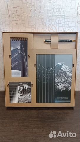 Подарочный набор блокнот, ручка, ежедневник