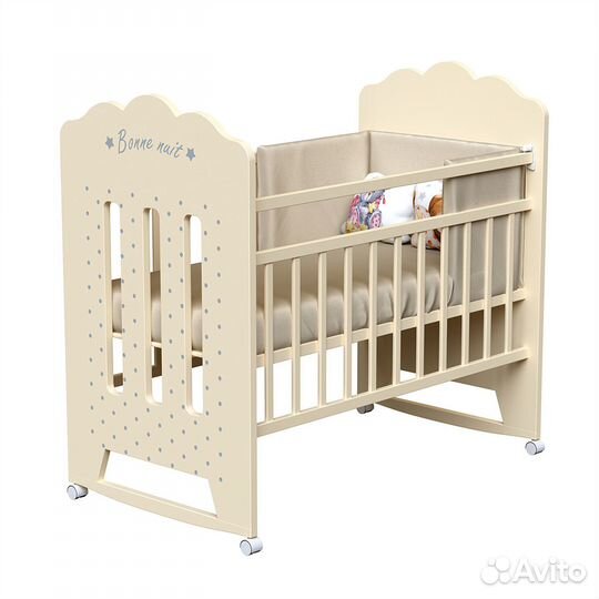 Кровать для новорожденного Bonne (колесо-качалка)