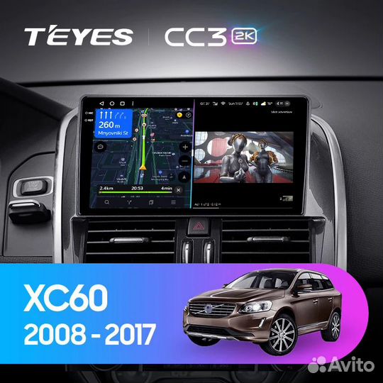 Магнитола для Volvo XC60 Teyes CC3 2k 4/32