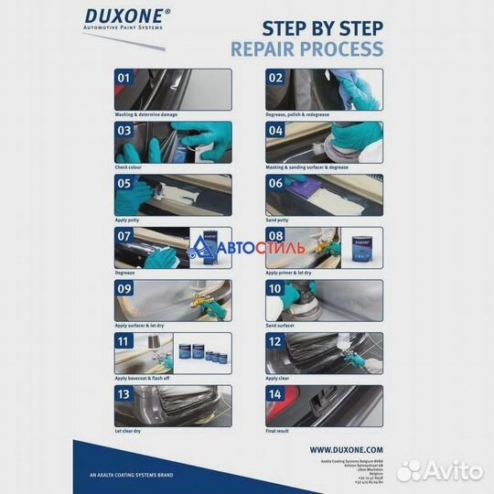 Краска автомобильная Duxone DX236 Лада Бежевая 2К