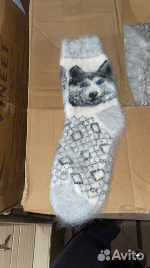 Пуховые носки оптом из козей шерсти