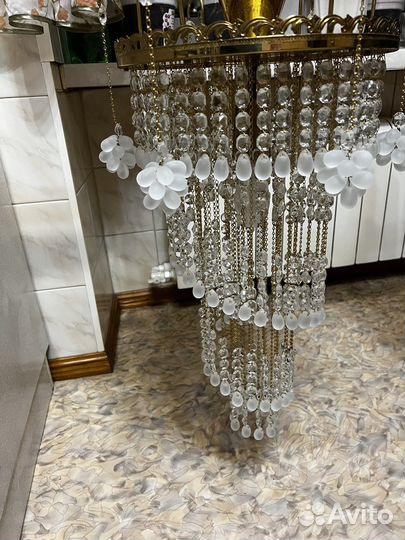 Люстра хрустальная sklarny novy bydzov Чехия