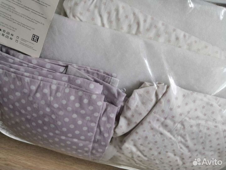 Комплект в детскую кроватку perina pio pio сатин