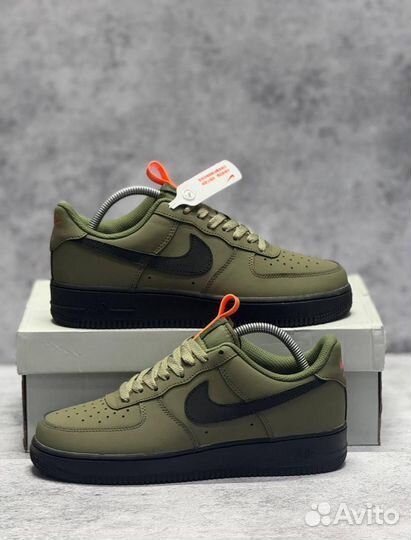 Кроссовки Nike Air Force 1 Medium Olive (Арт.71389)