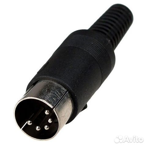 Штекер сш-5 (DIN5) на кабель под пайку
