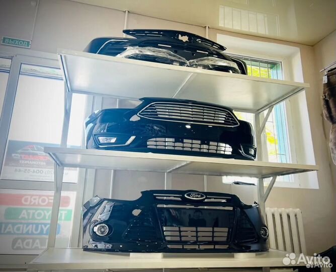 Бампер передний на Форд Фокус 3 - Рестайлинг