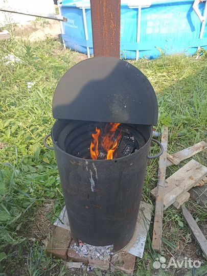 Каркасный бассейн с печкой