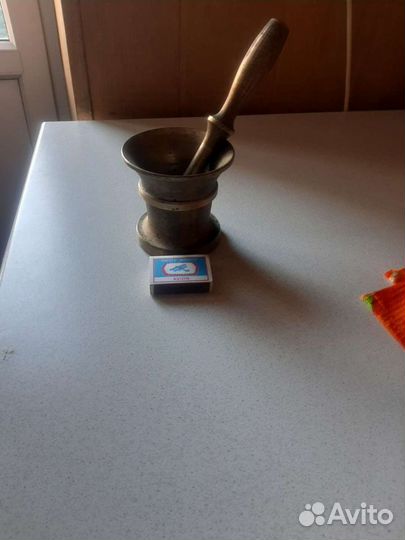 Ступка с пестиком,латунь бронза, ссср, торг есть