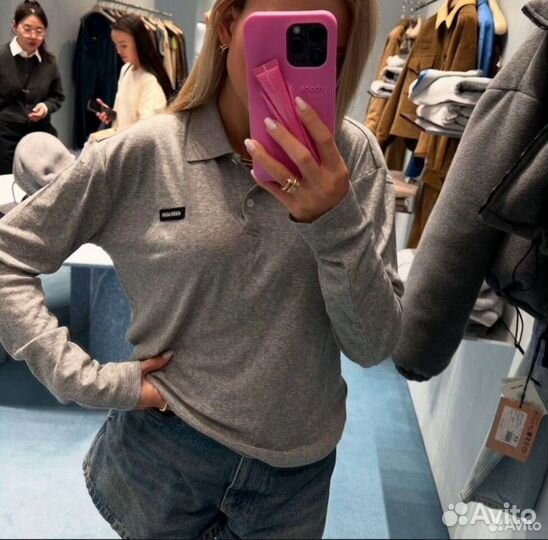 Поло лонгслив MIU MIU