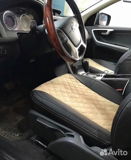 Чехлы из Экокожи в Ромб Volvo XC 60 Автопилот