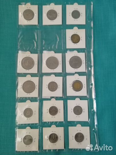 Тайланд баты юбилейные 16 шт