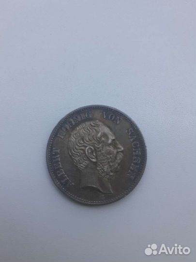 Монета саксонии 1892 г серебро медальный выпуск