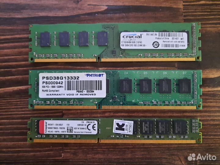Оперативная память DDR3 8 Гб