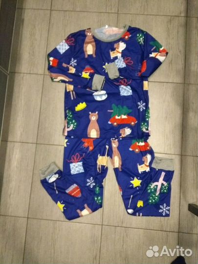 Новогодние пижамы family look для фотосессии