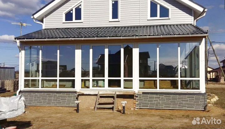 Остекление веранды/беседки с гарантией