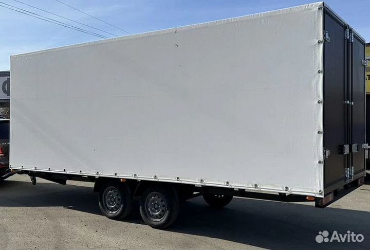 Прицеп двухосный с тентом 5,2 х 2,2 х 2,2 новый