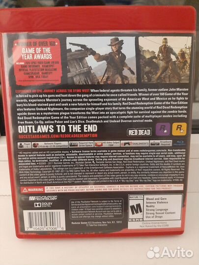 Red Dead Redemption Game Of The Year Edition ps3