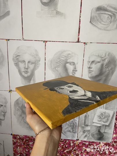 Интерьерная картина, портрет Чарльза Чаплина