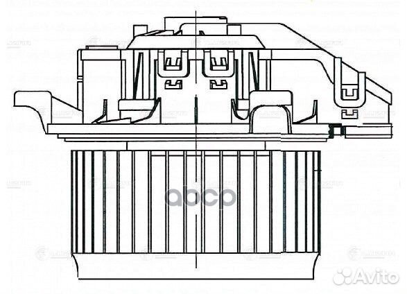 Мотор отопителя ford ecosport 13- LFh 1061 luzar