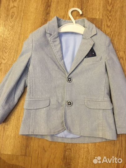 Детский пиджак, рубашка+бабочка