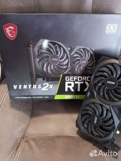 Видеокарта MSI RTX 3060 Ti ventus 2X gddr6X