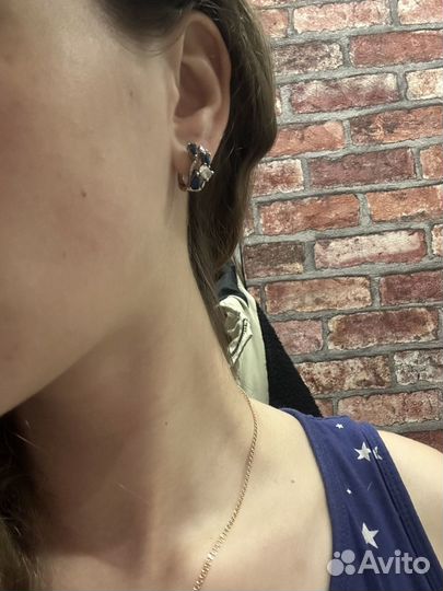 Комплект кольцо и серьги