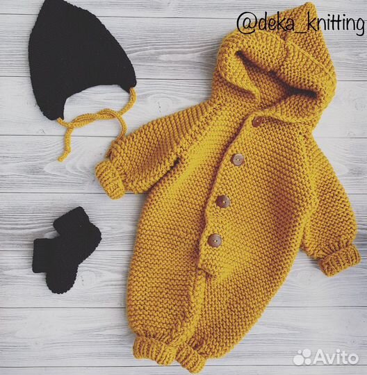 Вязаный комбинезон