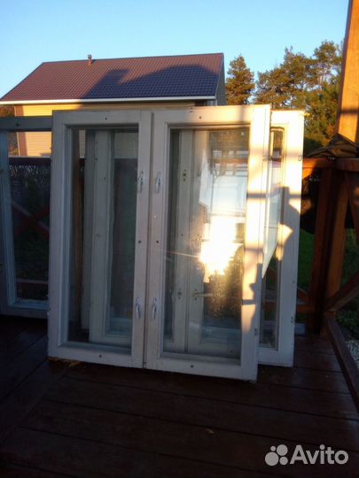 Деревянные окна со стеклопакетом бу