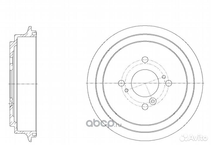 Барабан тормозной G-brake GD-06347