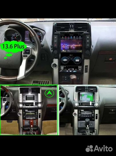 Штатная магнитола для toyota land cruiser Prado