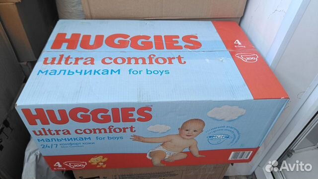Подгузники Huggies 100шт ultra comfort 4 объявление продам