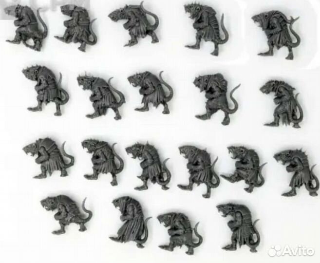 Вархаммер аос тушки клановых крыс с базами