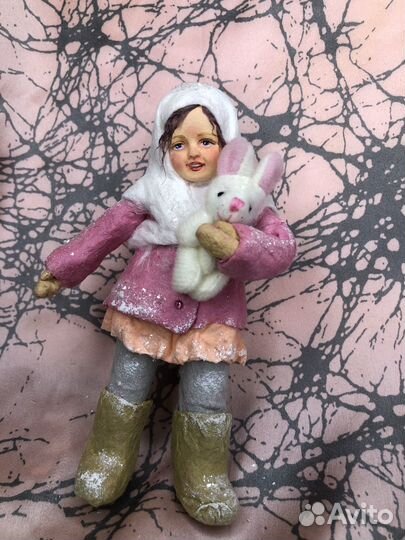 Ватные елочные игрушки